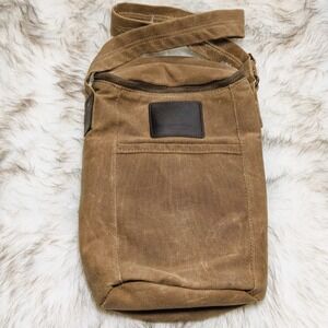 Waxed Canvas Bourbon & Wine Tote Continuous Blessings Foundation Two Bottles